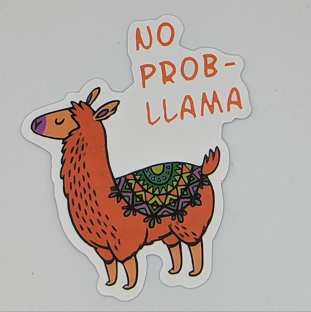 No Prob Llama Sticker